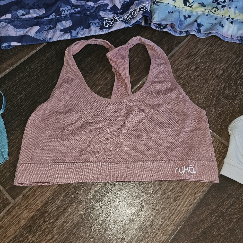 SPORTS BRA LOT OF 6 SZ MEDIUM PELOTON LULULEMON RYKA VS REEBOK - Picture 6 of 11